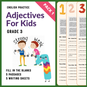 Adjectives For Kids Pack 1