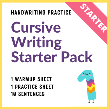 Cursive Writing Starter Pack
