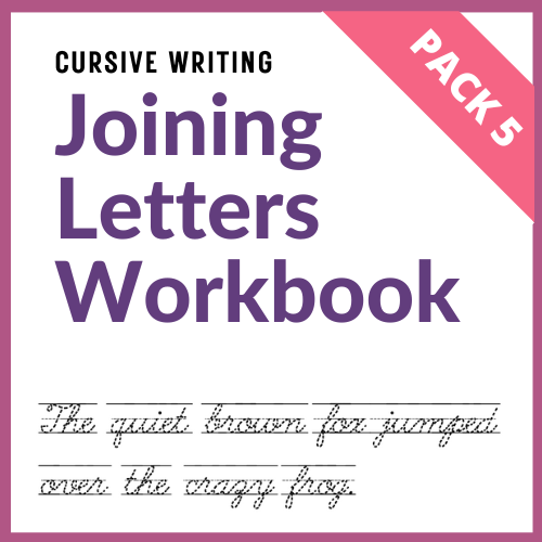 Cursive Writing Joining Letter Workbook