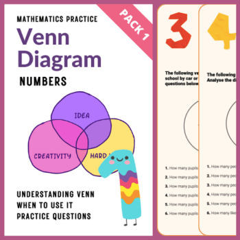 Venn Diagram Practice Pack 1